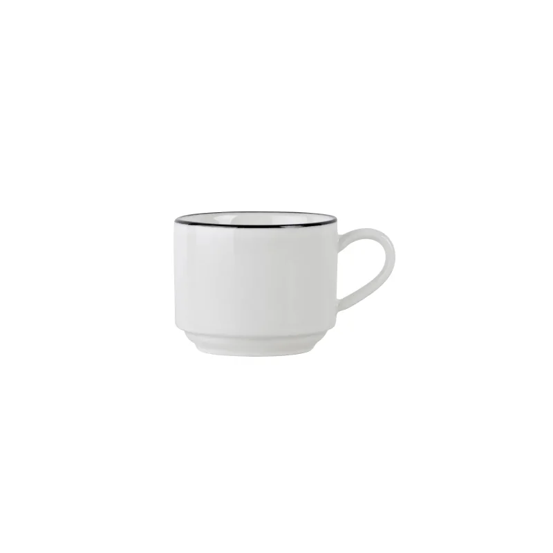 Mikasa 3oz Stk espresso Cup Bistro Pin Black Porcelain - Set of 36 pcs Mikasa 3oz Stk espresso Cup Bistro Pin Black Porcelain - Set of 36 pcs