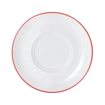 Mikasa Bistro Pinstripe Red Saucer 6.29 Inch - Set of 36 pcs