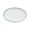 Mikasa Bistro Pinstripe Blue Oval Platter 9 x 6 Inch - Set of 24 pcs