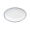 Mikasa Bistro Pinstripe Blue Oval Platter 11 x 7 Inch - Set of 12 pcs