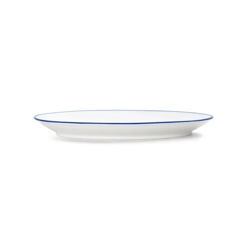 Mikasa Bistro Pinstripe Blue Oval Platter 11 x 7 Inch - Set of 12 pcs Mikasa Bistro Pinstripe Blue Oval Platter 11 x 7 Inch - Set of 12 pcs