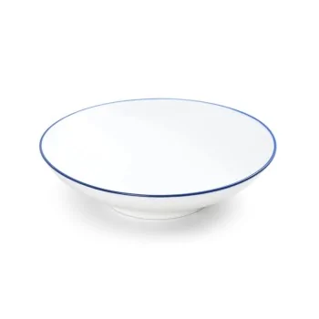 Mikasa Bistro Pinstripe Blue Deep Plate 7.5 Inch / 13.5 oz - Set of 24 pcs