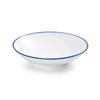 Mikasa Bistro Pinstripe Blue Deep Plate 6.5 Inch / 8.5 oz - Set of 24 pcs