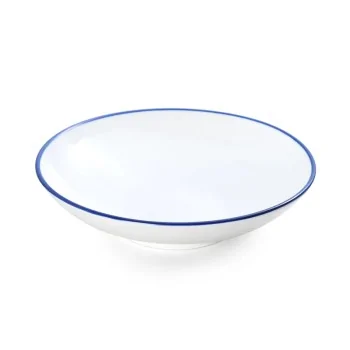 Mikasa Bistro Pinstripe Blue Deep Plate 10.5 Inch / 56 oz - Set of 12 pcs