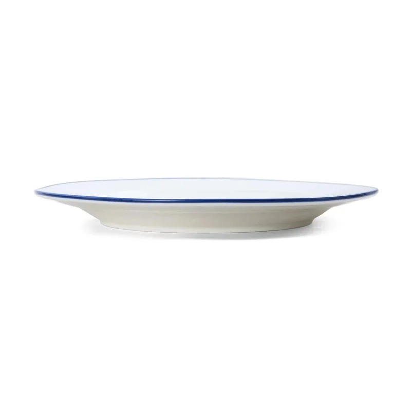 Mikasa Bistro Pinstripe Blue Plate 12 Inch - Set of 12 pcs