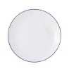 Mikasa Bistro Pinstripe Blue Coupe Plate 12 Inch - Set of 12 pcs