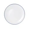 Mikasa Bistro Pinstripe Blue Coupe Plate 10 Inch - Set of 12 pcs