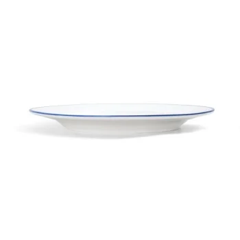 Mikasa Bistro Pinstripe Blue Wide Rim Plate 8 Inch - Set of 36 pcs