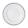 Mikasa Bistro Pinstripe Blue Wide Rim Plate 7 Inch - Set of 36 pcs