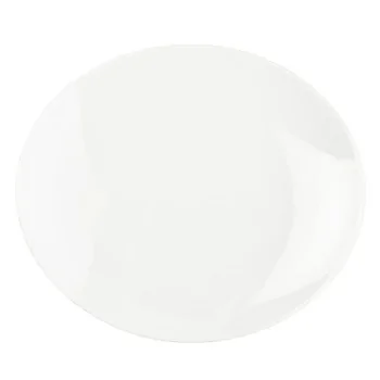 Mikasa 11.7 x 10.3 Oval Platee Specials White Porcelain - Set of 12 pcs