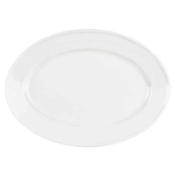 Mikasa 14.6 x 10.2 Stkhse Platter Specials White Porcelain - Set of 8 pcs