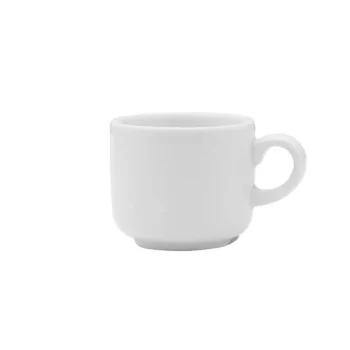 Mikasa 3In 3.04oz Espreso Cup Isla White Porcelain - Set of 24 pcs