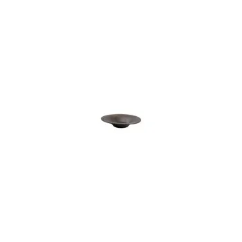 Stripe Silver Brass Deep Plate – 10.2 Inch - set of 12