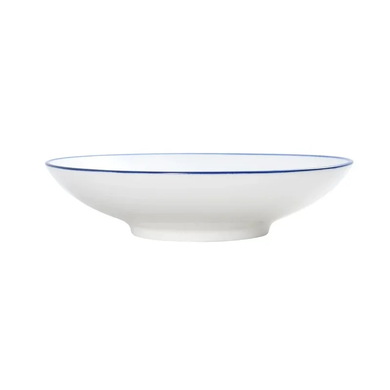 Mikasa Bistro Pinstripe Blue Deep Plate 9.5 Inch / 34 oz - Set of 24 pcs