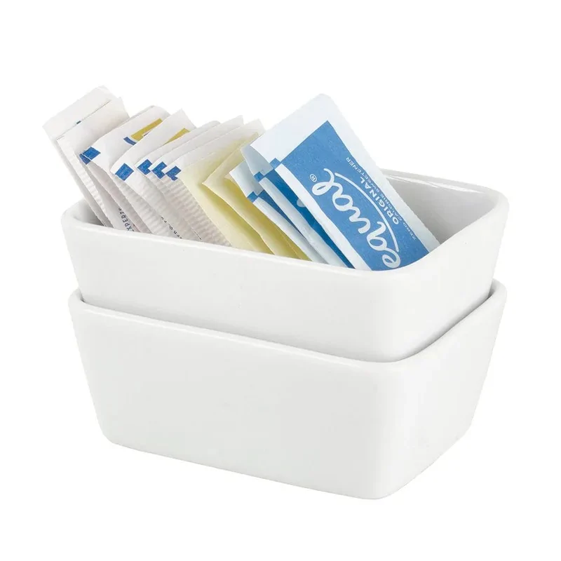 Mikasa 4 x 3In Stk Sug Holdr Galleria White Porcelain - Set of 36 pcs
