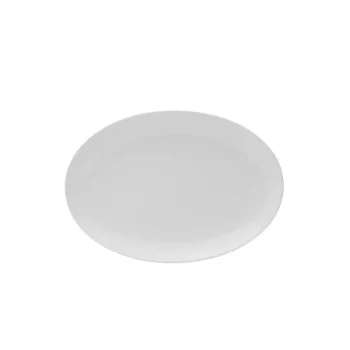 Mikasa 13 x 9 Oval Cup Platter Galleria White Porcelain - Set of 12 pcs