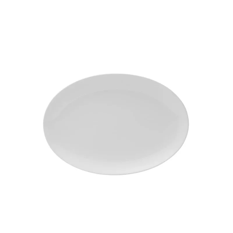 Mikasa 13 x 9 Oval Cup Platter Galleria White Porcelain - Set of 12 pcs Mikasa 13 x 9 Oval Cup Platter Galleria White Porcelain - Set of 12 pcs