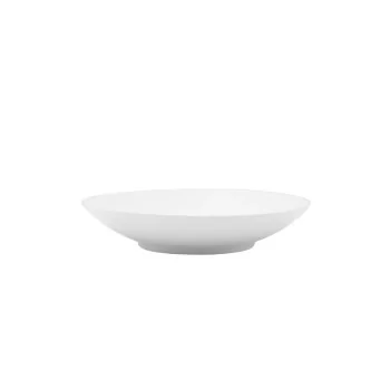 Mikasa 8.7In Deep Coupe Plate Galleria White Porcelain - Set of 24 pcs