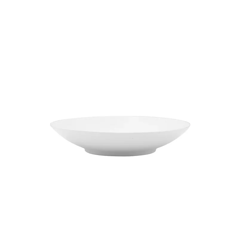 Mikasa 8.7In Deep Coupe Plate Galleria White Porcelain - Set of 24 pcs Mikasa 8.7In Deep Coupe Plate Galleria White Porcelain - Set of 24 pcs