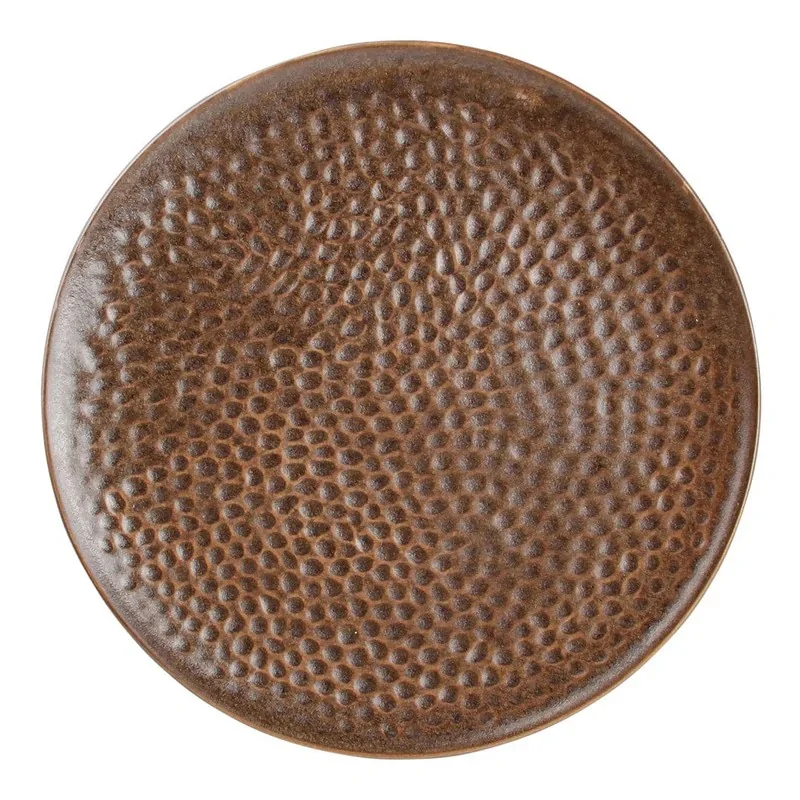 Hammered Copper Brass Coupe Plate – 6.10 Inch - set of 24 Hammered Copper Brass Coupe Plate – 6.10 Inch - set of 24