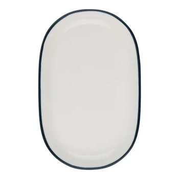ID Fine Modest Navy Coupe Oval Platter 11 x 7 Inch - Set of 6 pcs