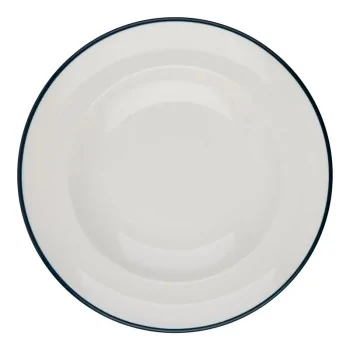 ID Fine Modest Navy Deep Plate 9.84 Inch - Set of 12 pcs