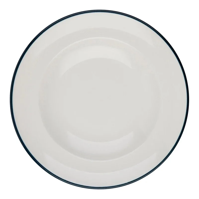 ID Fine Modest Navy Deep Plate 11.02 Inch - Set of 6 pcs ID Fine Modest Navy Deep Plate 11.02 Inch - Set of 6 pcs