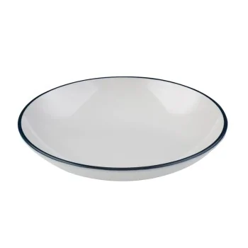 ID Fine Modest Navy Deep Plate 9.84 Inch - Set of 12 pcs