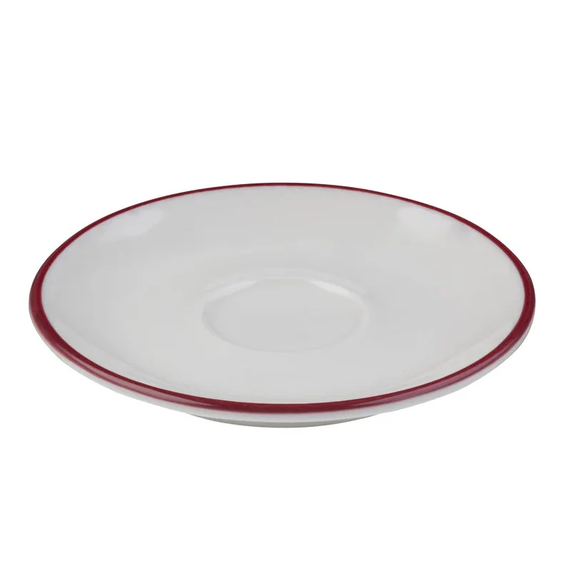 ID Fine Modest Maroon Espresso Saucer 4.7 Inch - Set of 12 pcs ID Fine Modest Maroon Espresso Saucer 4.7 Inch - Set of 12 pcs