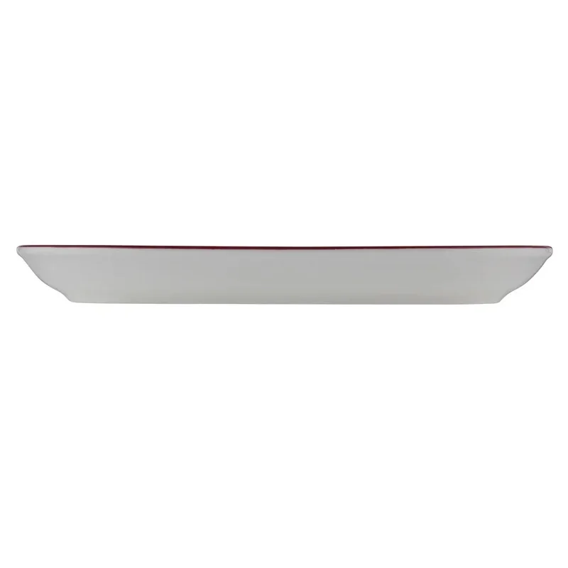 ID Fine Modest Maroon Oval Platter 14 x 9 Inch - Set of 6 pcs