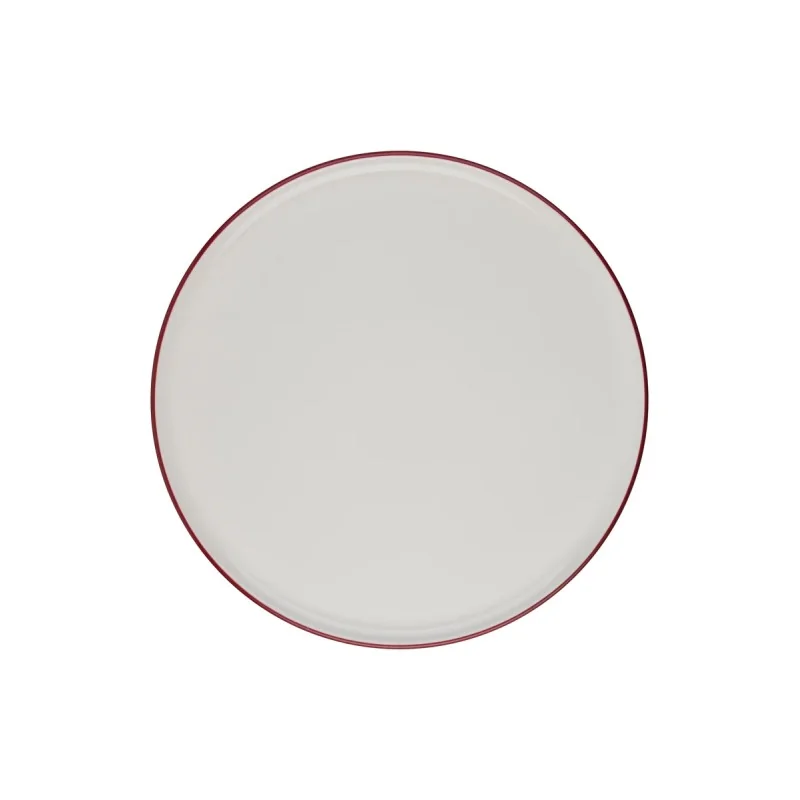 ID Fine Modest Maroon Pizza Plate 12.2 Inch - Set of 6 pcs