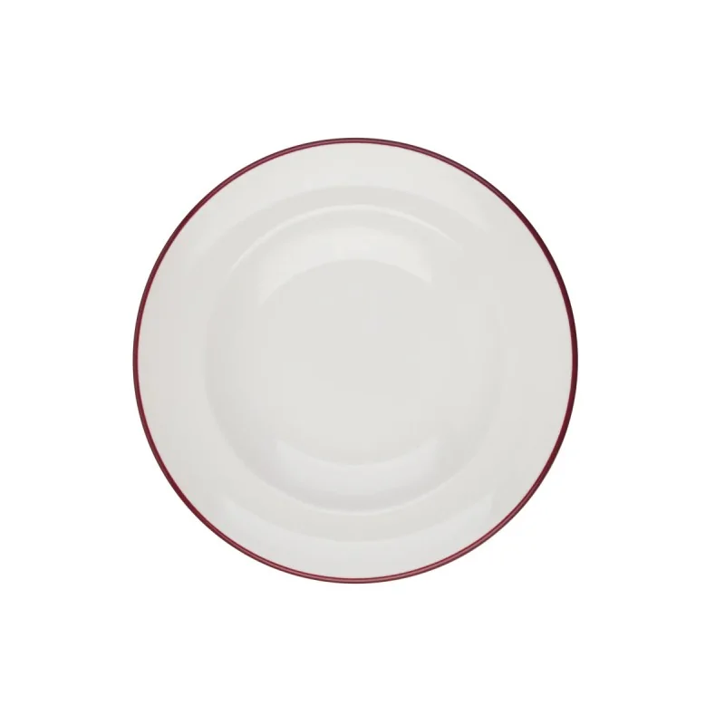 ID Fine Modest Maroon Deep Plate 11.02'' 19 oz - Set of 6 pcs ID Fine Modest Maroon Deep Plate 11.02'' 19 oz - Set of 6 pcs