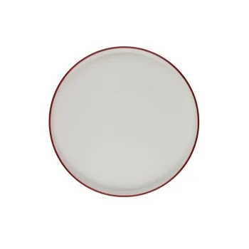 ID Fine Modest Maroon High Wall Plate 11 Inch - Set of 6 pcs