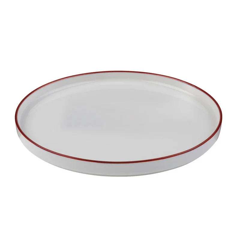 ID Fine Modest Maroon High Wall Plate 11 Inch - Set of 6 pcs
