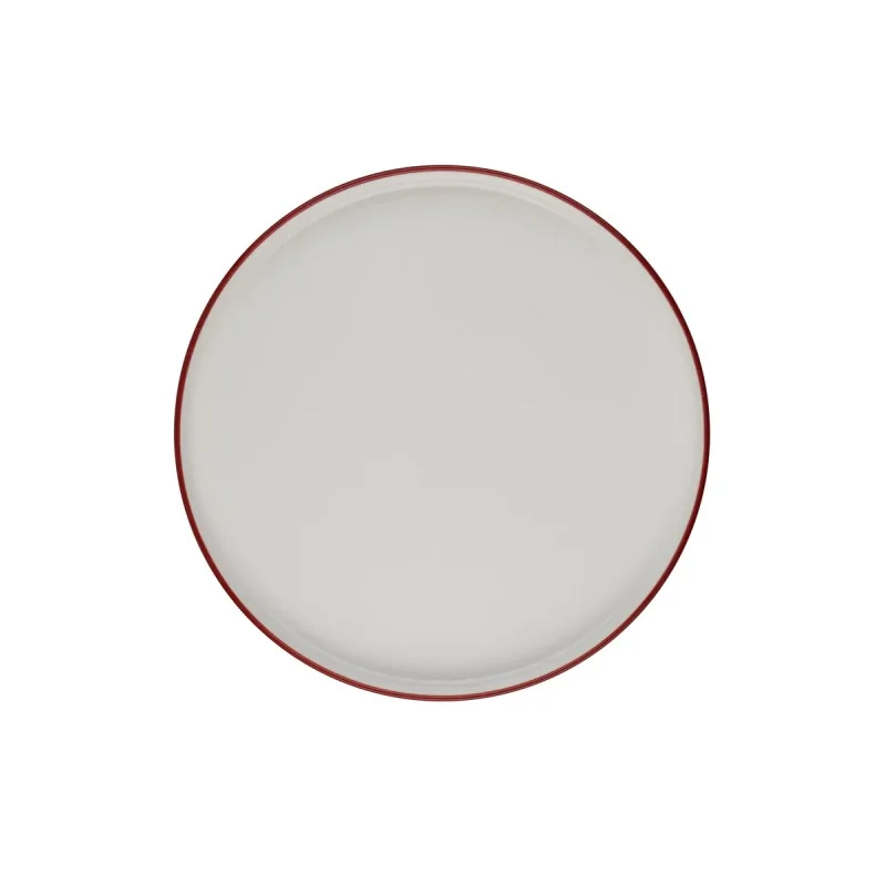 ID Fine Modest Maroon High Wall Plate 8.27 Inch - Set of 6 pcs ID Fine Modest Maroon High Wall Plate 8.27 Inch - Set of 6 pcs