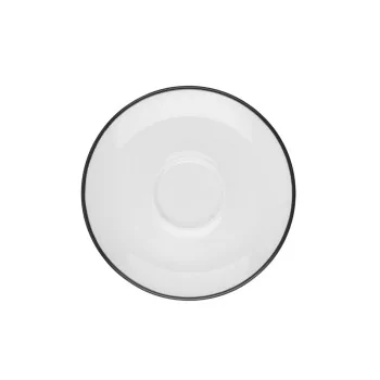 ID Fine Modest Black Espresso Saucer 4.7 Inch - Set of 12 pcs