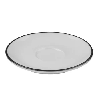 ID Fine Modest Black Espresso Saucer 4.7 Inch - Set of 12 pcs