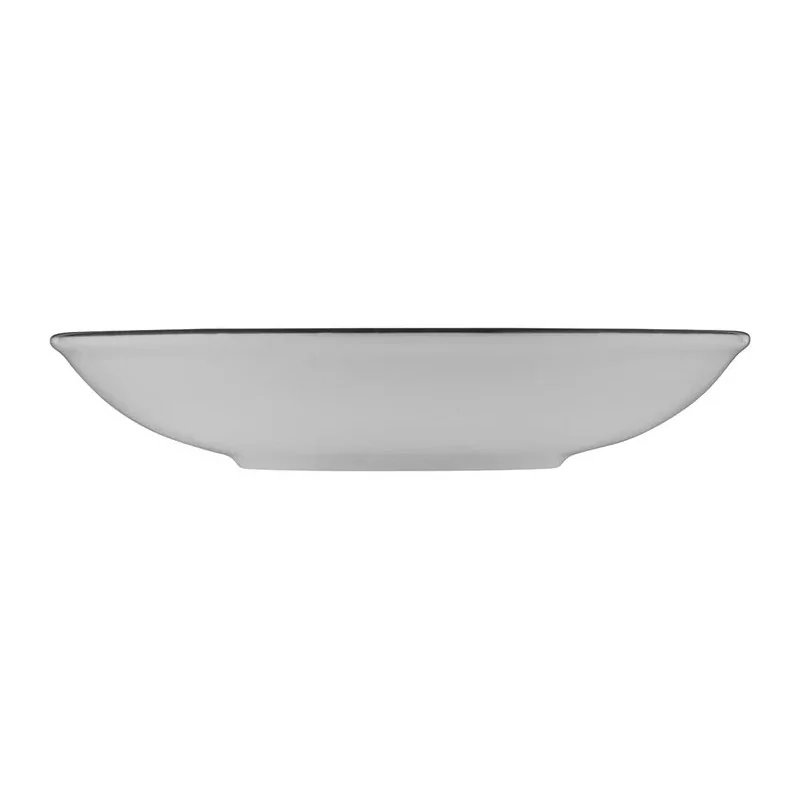 ID Fine Modest Black Deep Plate 8.8'' 26 oz - Set of 12 pcs