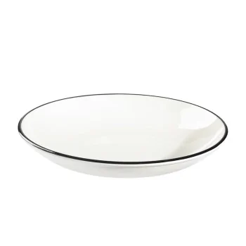 ID Fine Modest Black Deep Plate 11.8'' 65 oz - Set of 6 pcs