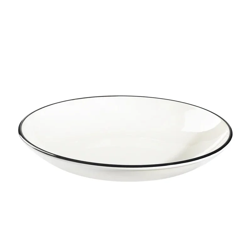 ID Fine Modest Black Deep Plate 11.8'' 65 oz - Set of 6 pcs