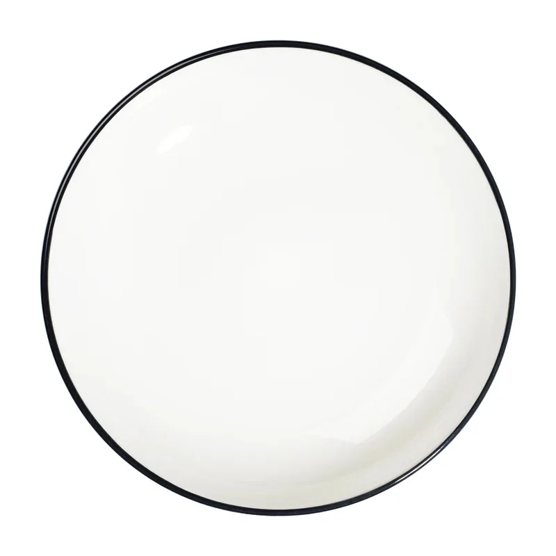 ID Fine Modest Black Deep Plate 11.8'' 65 oz - Set of 6 pcs