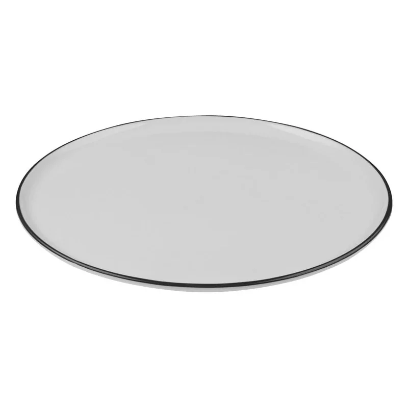 ID Fine Modest Black Pizza Plate 12.2 Inch - Set of 6 pcs