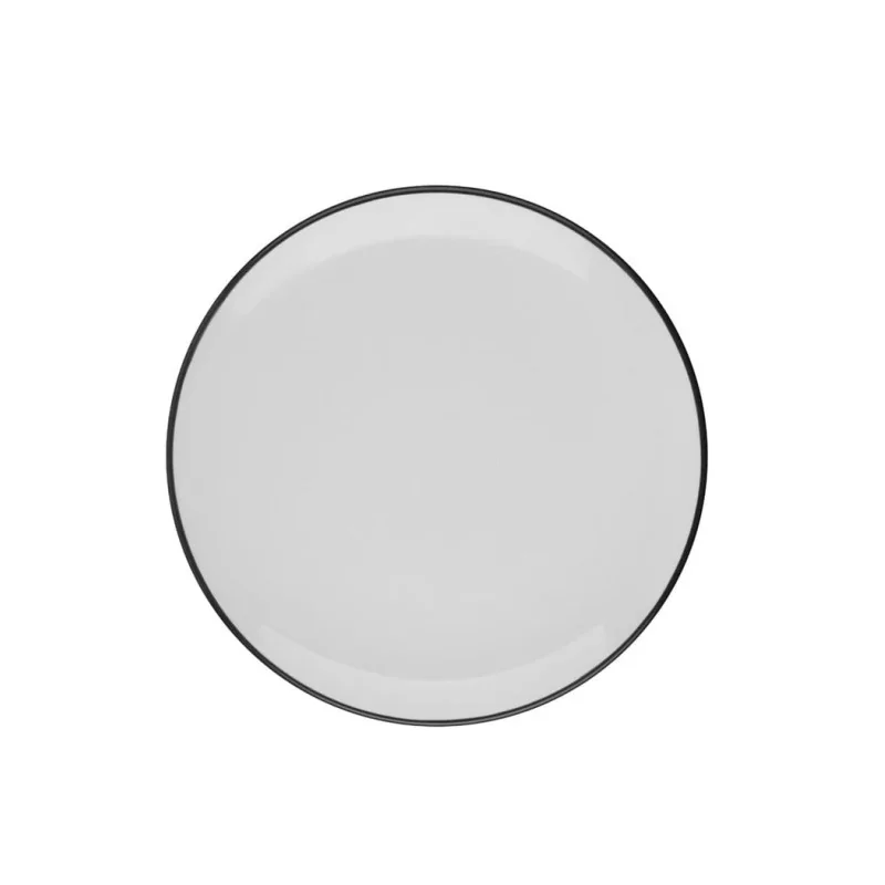 ID Fine Modest Black Coupe Plate 11.8 Inch - Set of 6 pcs ID Fine Modest Black Coupe Plate 11.8 Inch - Set of 6 pcs