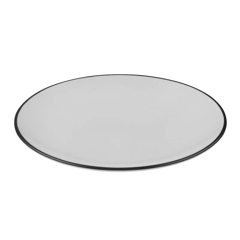 ID Fine Modest Black Coupe Plate 9.8 Inch - Set of 12 pcs ID Fine Modest Black Coupe Plate 9.8 Inch - Set of 12 pcs