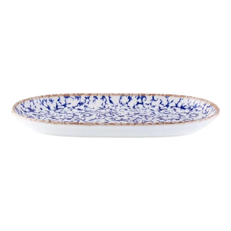 ID Fine Venecia Blue Fine China Oval Platter 14.6 x 9.6 Inch - Set of 6 pcs ID Fine Venecia Blue Fine China Oval Platter 14.6 x 9.6 Inch - Set of 6 pcs