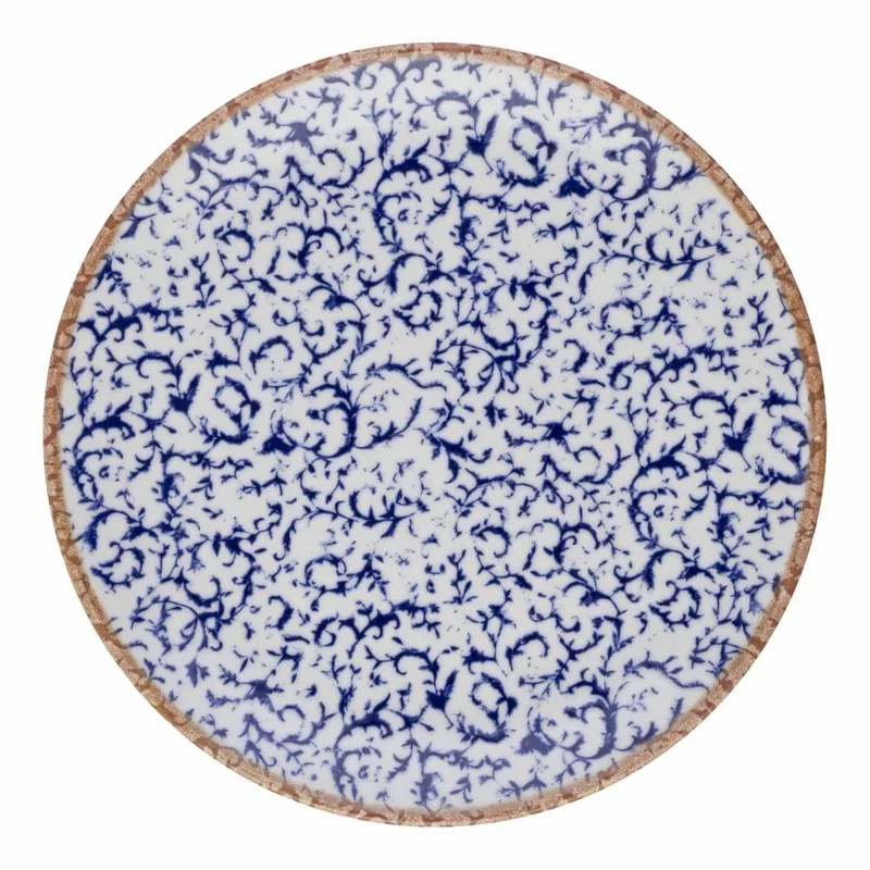 ID Fine Venecia Blue Fine China Coupe Plate 8.2 Inch - Set of 12 pcs ID Fine Venecia Blue Fine China Coupe Plate 8.2 Inch - Set of 12 pcs