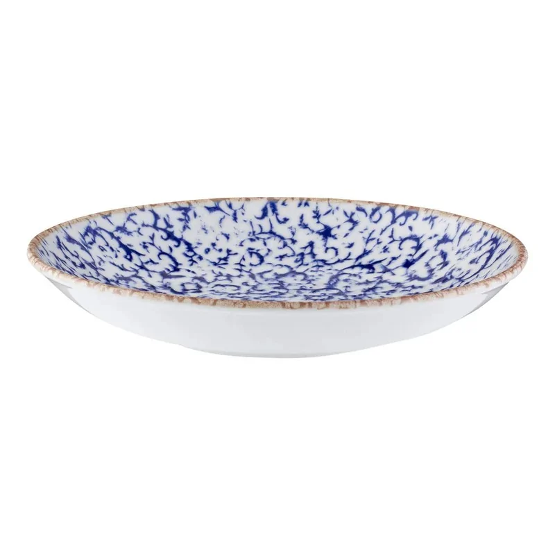 ID Fine Venecia Blue Fine China Deep Plate 8.8'' 26oz - Set of 12 pcs ID Fine Venecia Blue Fine China Deep Plate 8.8'' 26oz - Set of 12 pcs