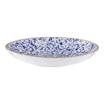 ID Fine Venecia Blue Fine China Deep Plate 9.8'' 39oz - Set of 12 pcs