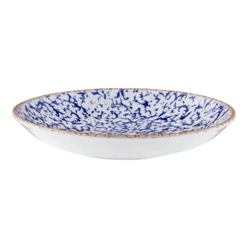 ID Fine Venecia Blue Fine China Deep Plate 9.8'' 39oz - Set of 12 pcs