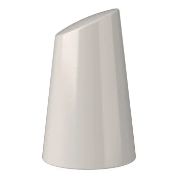ID Fine Bevel White Vitreous China Pepper Shaker 3.5 Inch - Set of 6 pcs